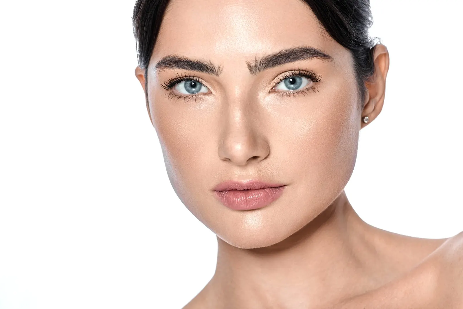 Portrait of a woman, facial skin